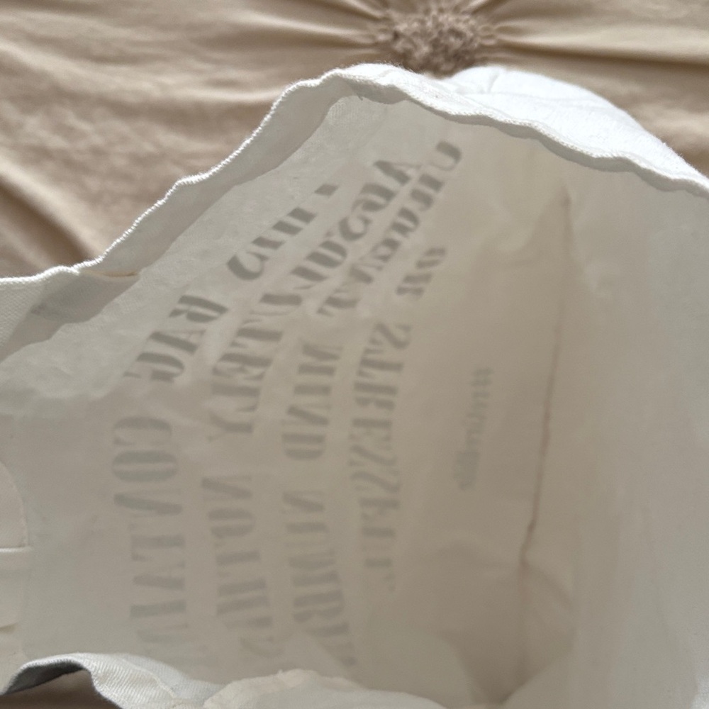 Retired Life White Canvas Tote Bag with Black Text - Picture 5 of 6